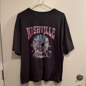 Nashville Music Graphic T-Shirt - dark gray